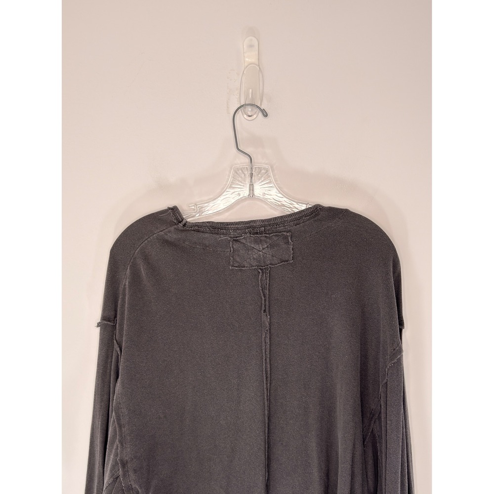 Free People We the Free Ready for the Tee Pullover Gray Basic Long Sleeve Small - Picture 9 of 13